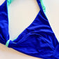 Triangolo Senza Ferretto Costume Double Face Blu/Menta