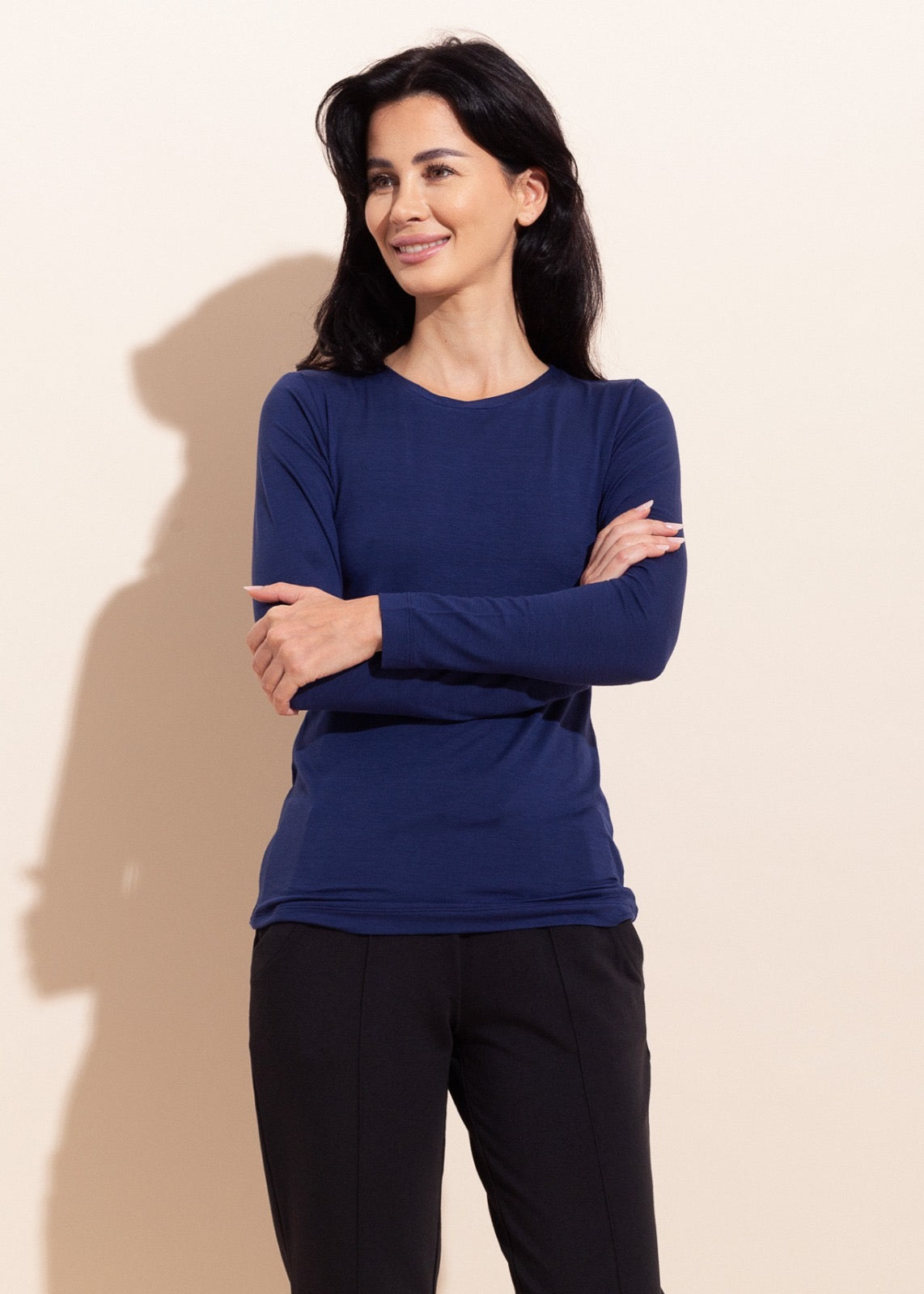 Maglia Maniche Lunghe Eucalipto Blu