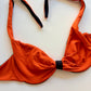 Bralette Costume Con Ferretto Double Face Nero/Arancione