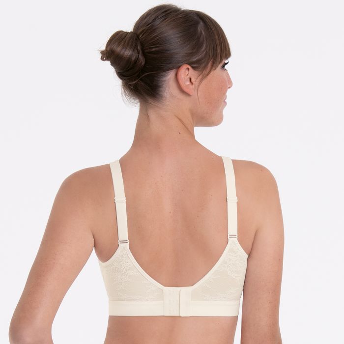 Essential Lace Bralette Bianco 4700X Senza Ferretto Con Spallina Regolabile e Tasca Per Protesi