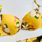 Reggiseno Costume Giallo Fantasia Fiori Gisela ULTIME TAGLIE PRONTA CONSEGNA