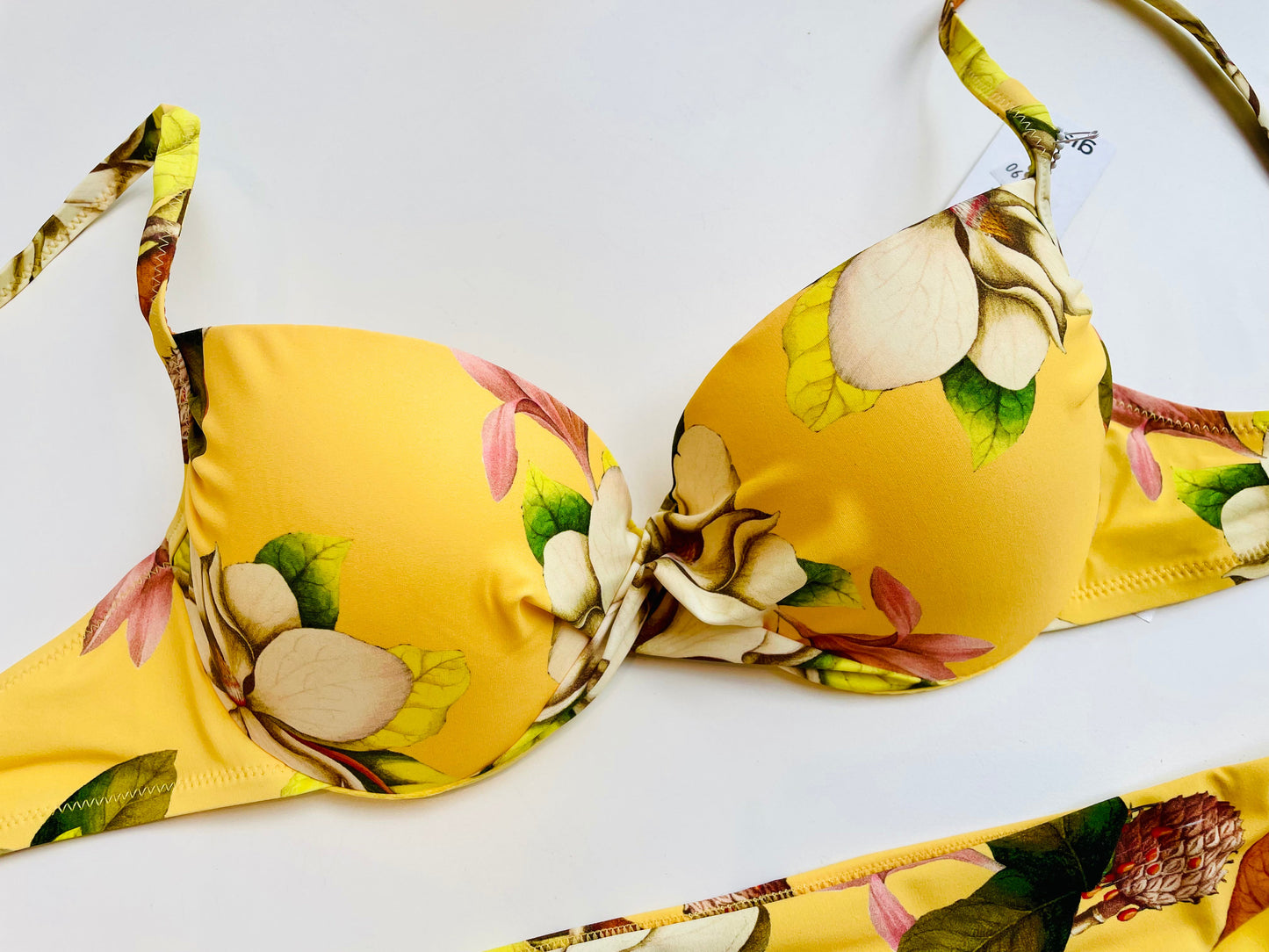 Reggiseno Costume Giallo Fantasia Fiori Gisela ULTIME TAGLIE PRONTA CONSEGNA