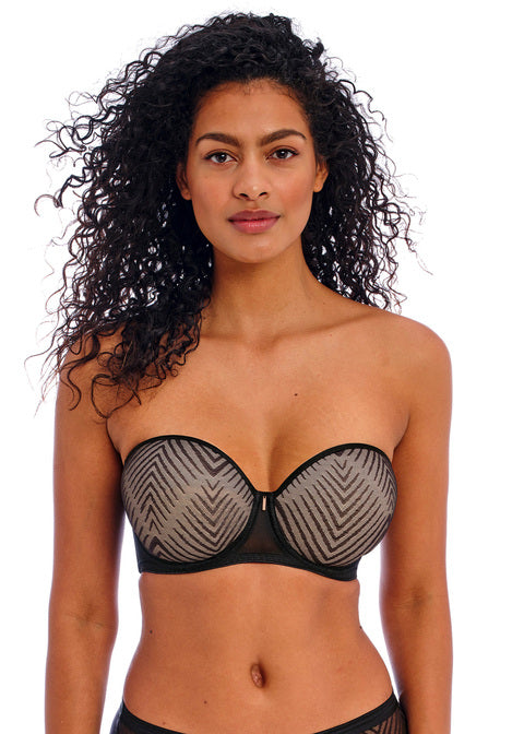 Tailored Black UW Moulded Strapless Bra