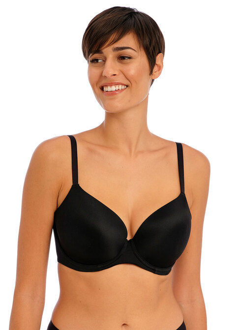 Undetected Black Moulded Bra