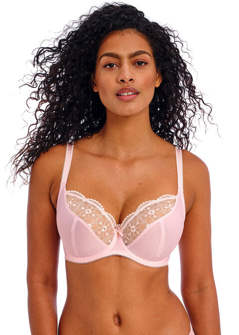 Hallie Pink Plunge Bra