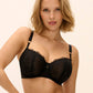 Fascinate Reggiseno A Balconcino Con Ferretto E Coppe Soft Nero ULTIME TAGLIE PRONTA CONSEGNA