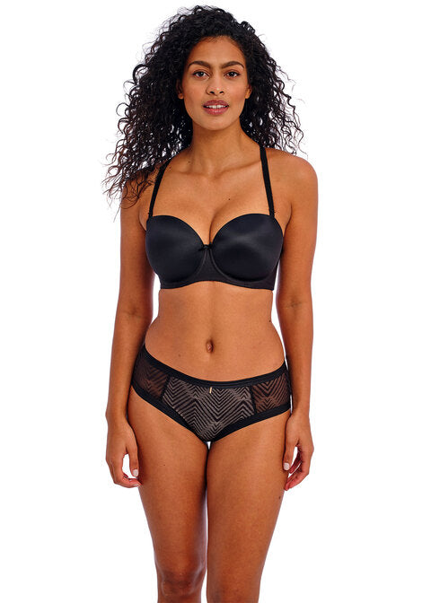 Deco Black Strapless Bra