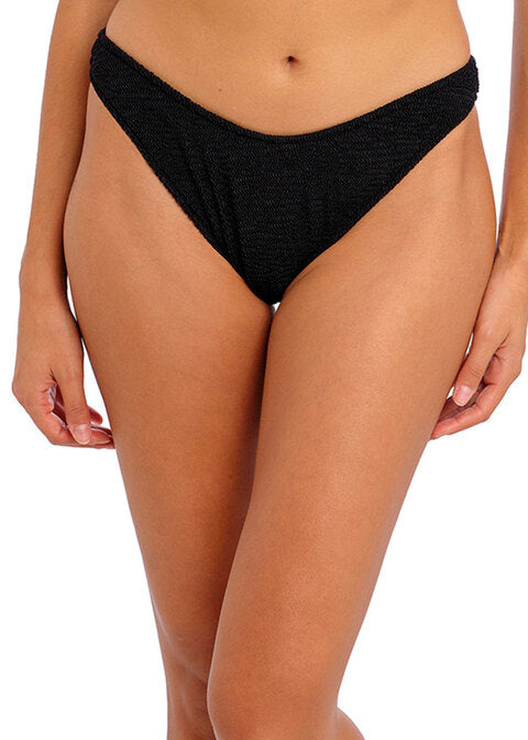 Ibiza Waves Black High Leg Bikini Brief