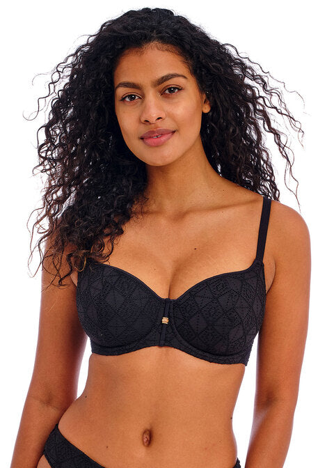 Nomad Nights Black Sweetheart Bikini Top