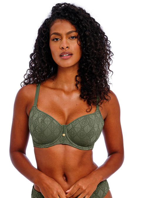 Nomad Nights Sage Sweetheart Bikini Top