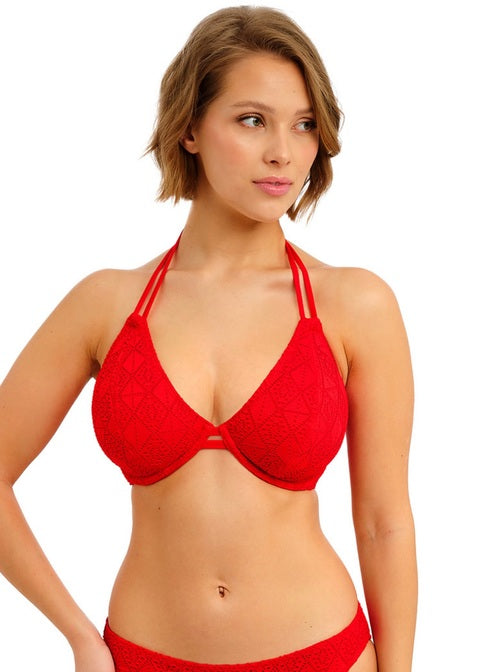 Nomad Nights Reggiseno Costume Con Scollo All'Americana Rosso