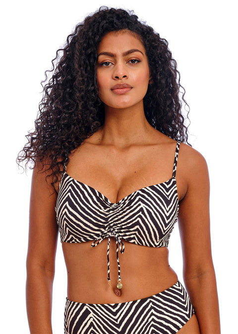 Fiji Falls Black Bralette Bikini Top