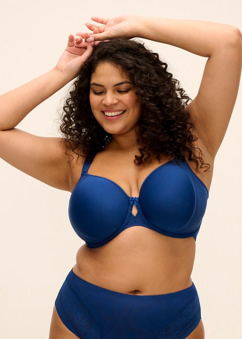 Elomi Nerina Reggiseno Con Ferretto E Coppa Microforata Spacer French Navy