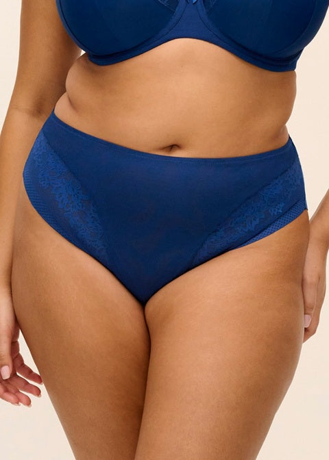 Elomi Nerina Slip A Vita Alta Leggermente Contenitivo Anche Taglie Curvy French Navy
