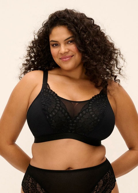 Elomi Tiernie Reggiseno Senza Ferretto Con Coppe Soft Nero