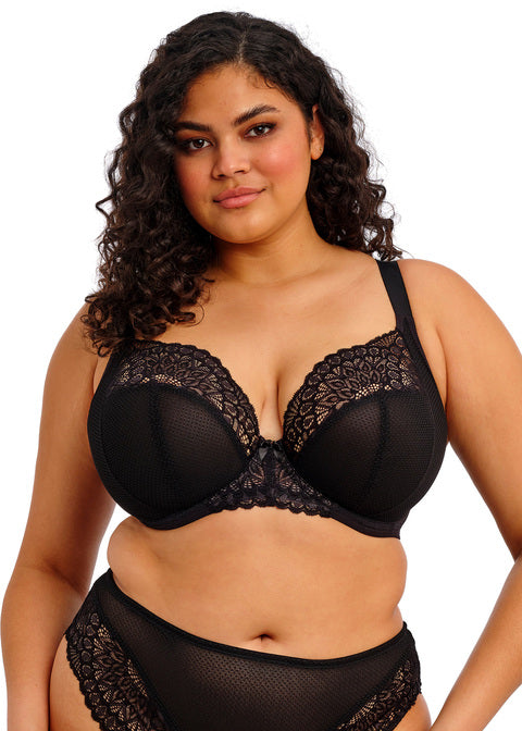 Tiernie Reggiseno Con Ferretto E Coppe Soft Effetto Plunge Nero
