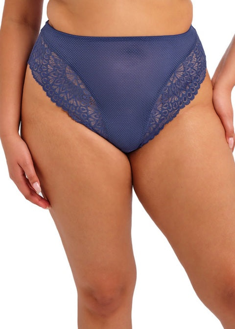 Elomi Tiernie Slip A Vita Alta Con Inserti In Pizzo Denim