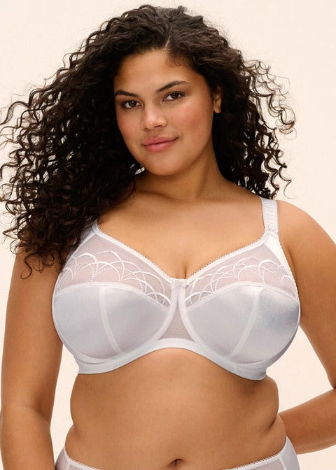 Cate Reggiseno Con Ferretto E Coppe Soft Ricamate Bianco