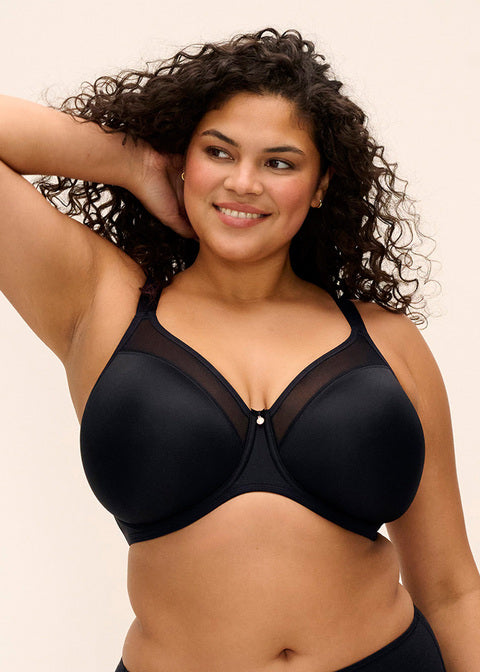 Reggiseno Minimizer Smooth Coppa Liscia Modellante con Ferretto Nero