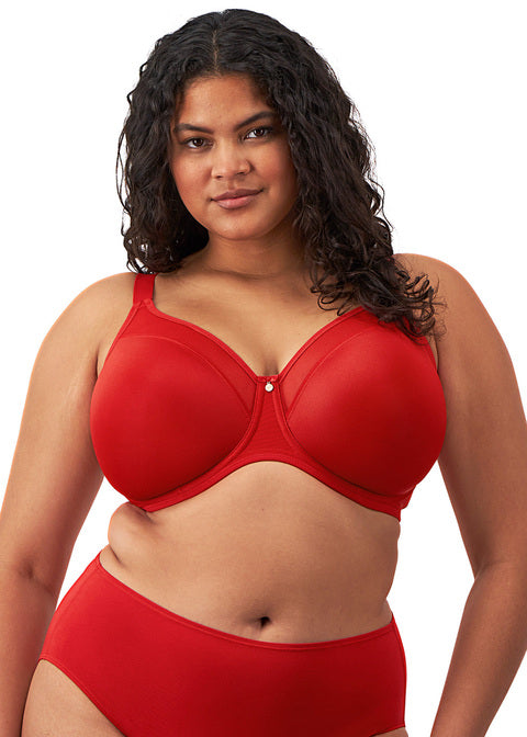 Reggiseno Minimizer Smooth Coppa Liscia Modellante con Ferretto Rosso