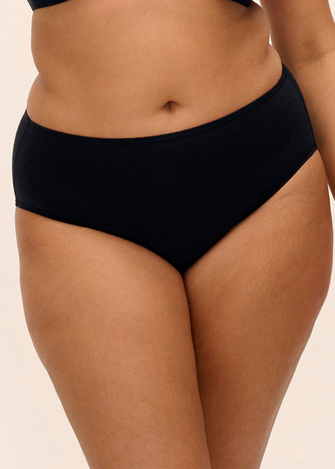 Smooth Slip In Cotone A Vita Alta Nero