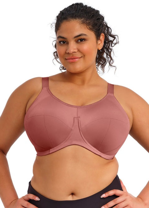Reggiseno Sportivo Energise con Ferretto ad Alto Sostegno Rosewood