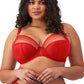 Elomi Matilda Reggiseno Plunge Bra Ideale Per Coppe Abbondanti con J-hook Rosso