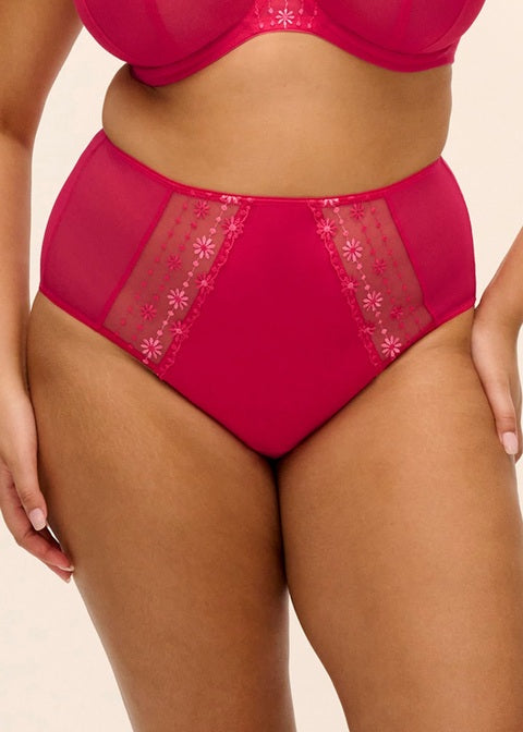 Elomi Matilda Slip a Vita Alta Leggermente Contenitivo Anche Taglie Curvy Hot Pink