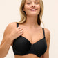 Rebecca Essential Reggiseno Con Ferretto E Coppe Microforate Spacer Nero