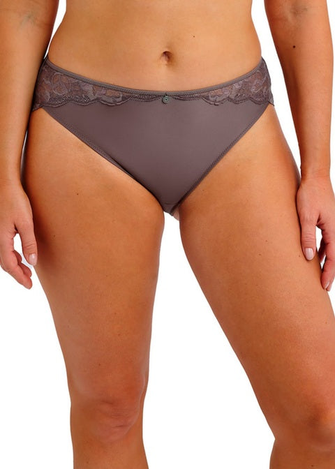 Slip Reflect A Vita Bassa con Pizzo e Microfibra Taglio Laser Warm Ombre