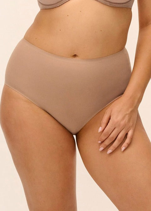 Fantasie Smoothease Slip A Vita Alta Liscio Effetto Taglio Laser Cafe Au Lait