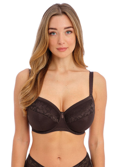 Reggiseno Illusion Liscio e Minimizer con Ferretto e Side Support Cioccolato