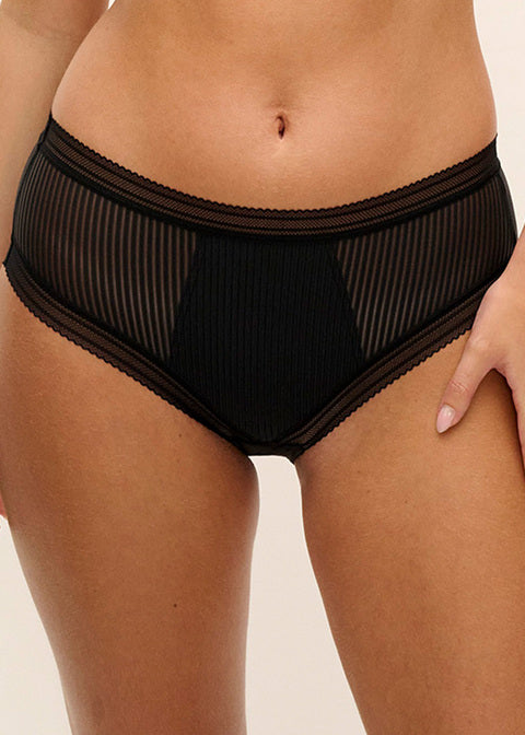 Fusion Slip A Vita Bassa Elasticizzati In Vita Nero