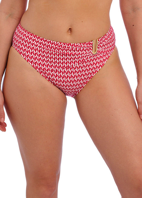 Koh Lipe Radiant Red Mid Rise Bikini Brief