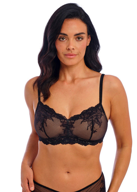 Vivid Attraction Black Non Wired Bralette