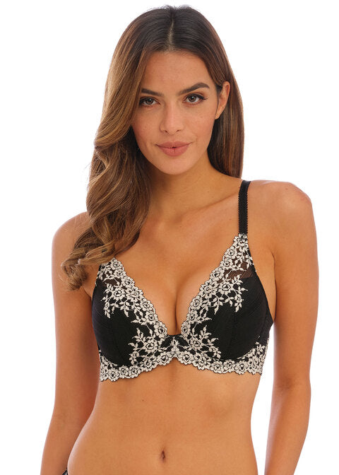 Embrace Lace Black Plunge Bra