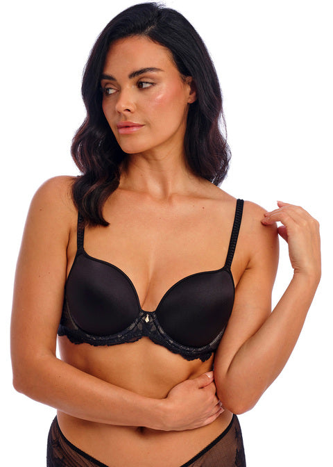 Vivid Attraction Black Contour Bra