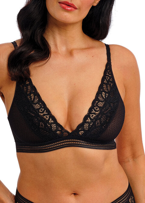 Raffine Bralette Senza Ferretto E Coppe Soft Nero