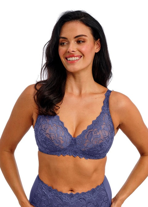 Eglantine Reggiseno Senza Ferretto E Coppe Ricamate Dark Azure