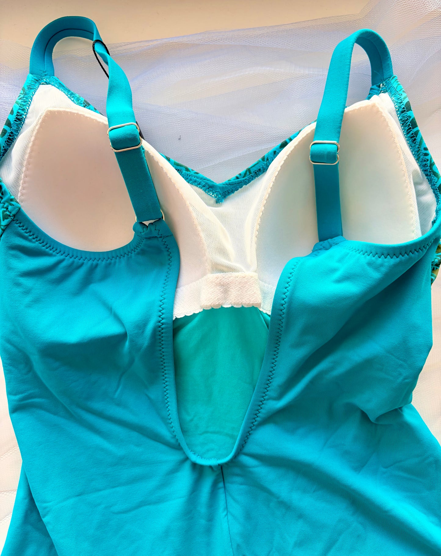 Giordana Costume Intero Senza Ferretto Blu/Fantasia