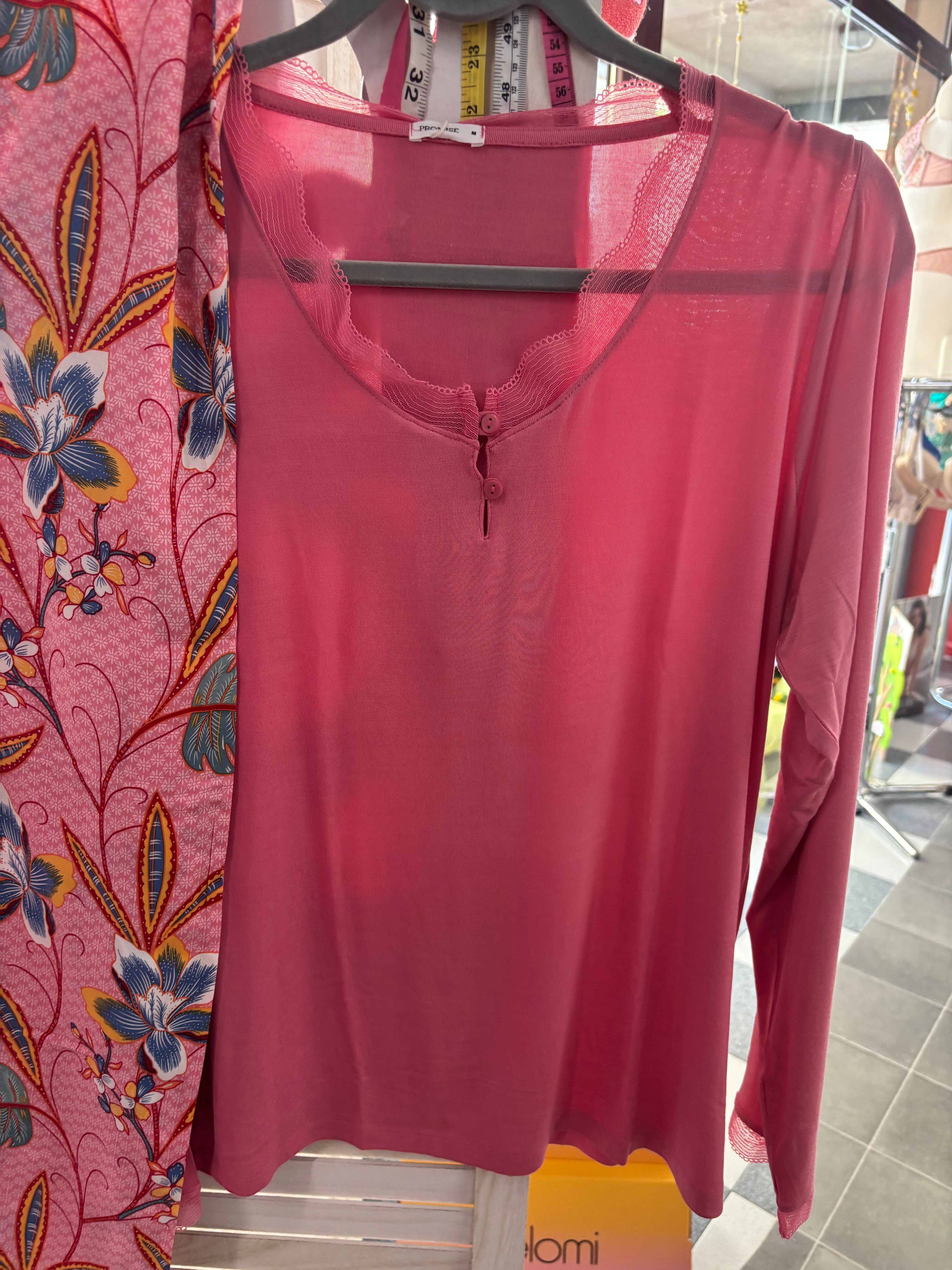 Pigiama Lungo Viscosa N19132 ULTIME TAGLIE PRONTA CONSEGNA