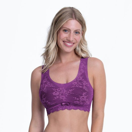 Essential Lace Bralette Magic Purple 5400 Senza Ferretto Con Coppette Estraibili Pronta Consegna