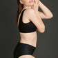 Essential Bralette Nera 5405 Liscia Senza Ferretto Con Coppette Estraibili