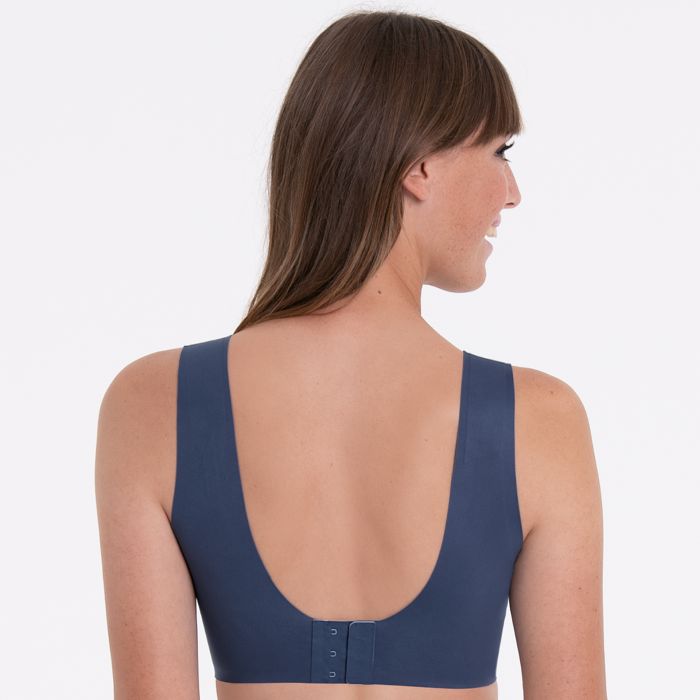 Essential Bralette Blu 5405 Liscia Senza Ferretto Con Coppette Estraibili