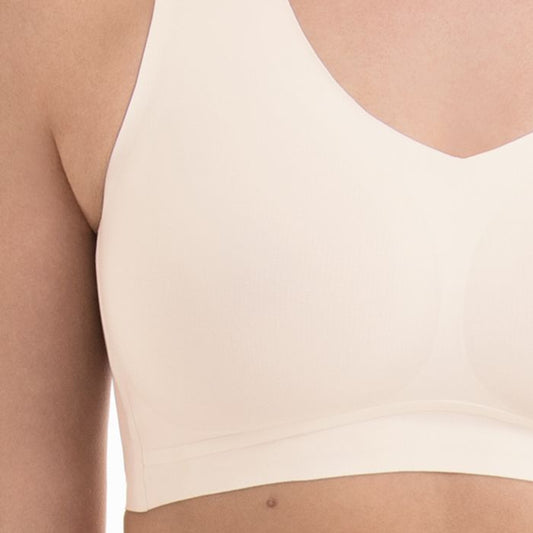 Essential Bralette Cristallo 5405 Liscia Senza Ferretto Con Coppette Estraibili