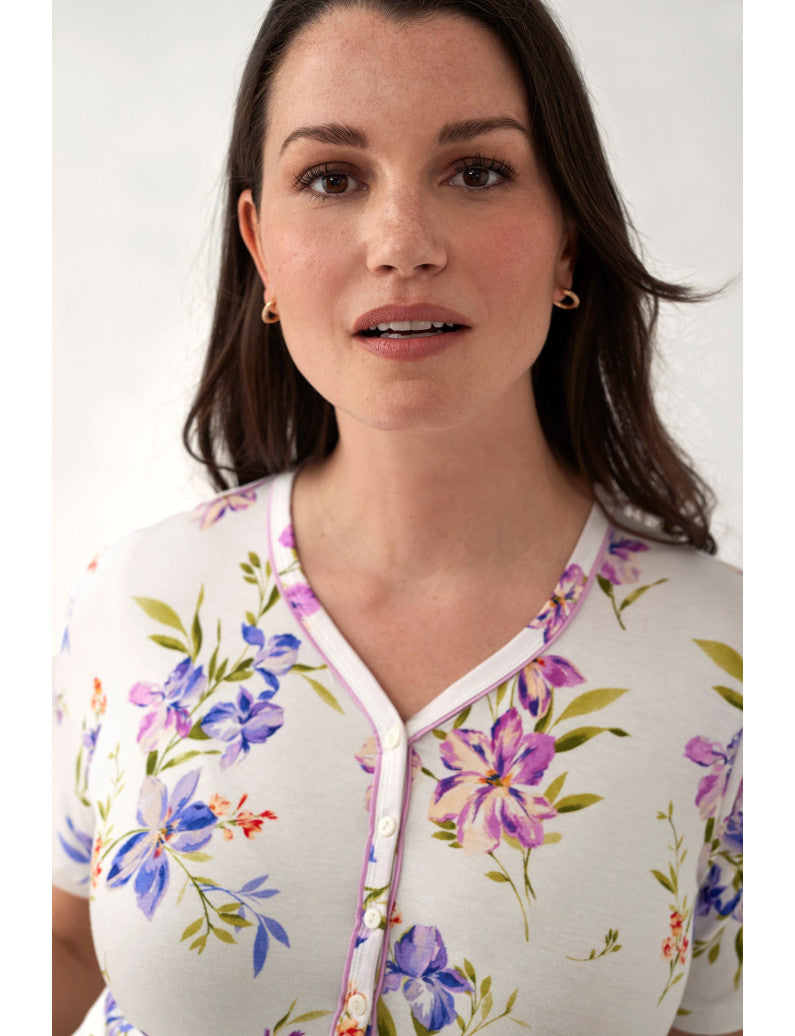 Camicia da notte mezza manica Viscosa N19181 ULTIME TAGLIE PRONTA CONSEGNA