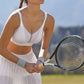 Air Control Bianco Reggiseno Sportivo Con Coppe In Schiuma Deltapad 5544