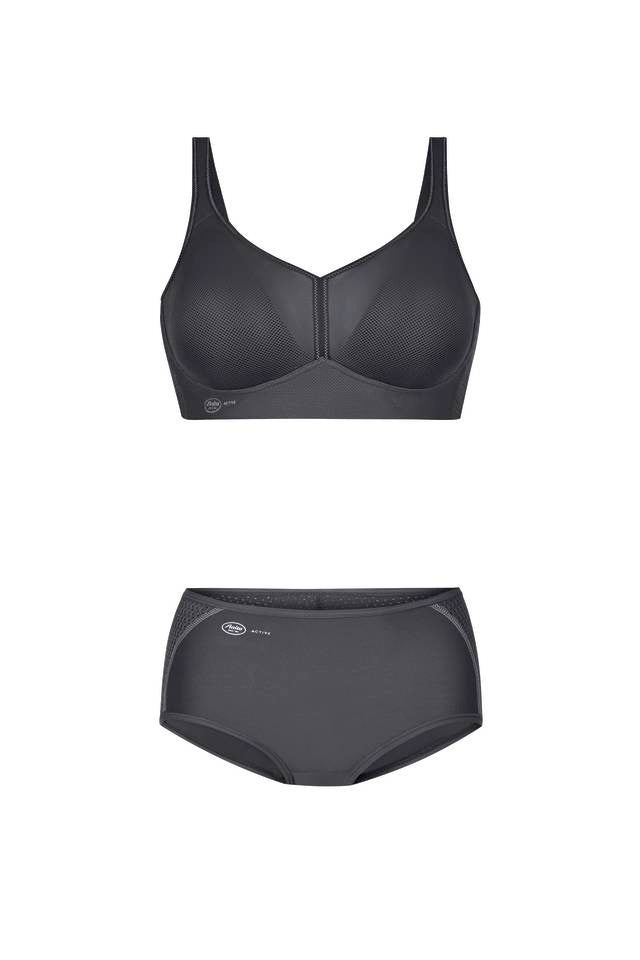 Air Control Antracite Reggiseno Sportivo Con Coppe In Schiuma Deltapad 5544
