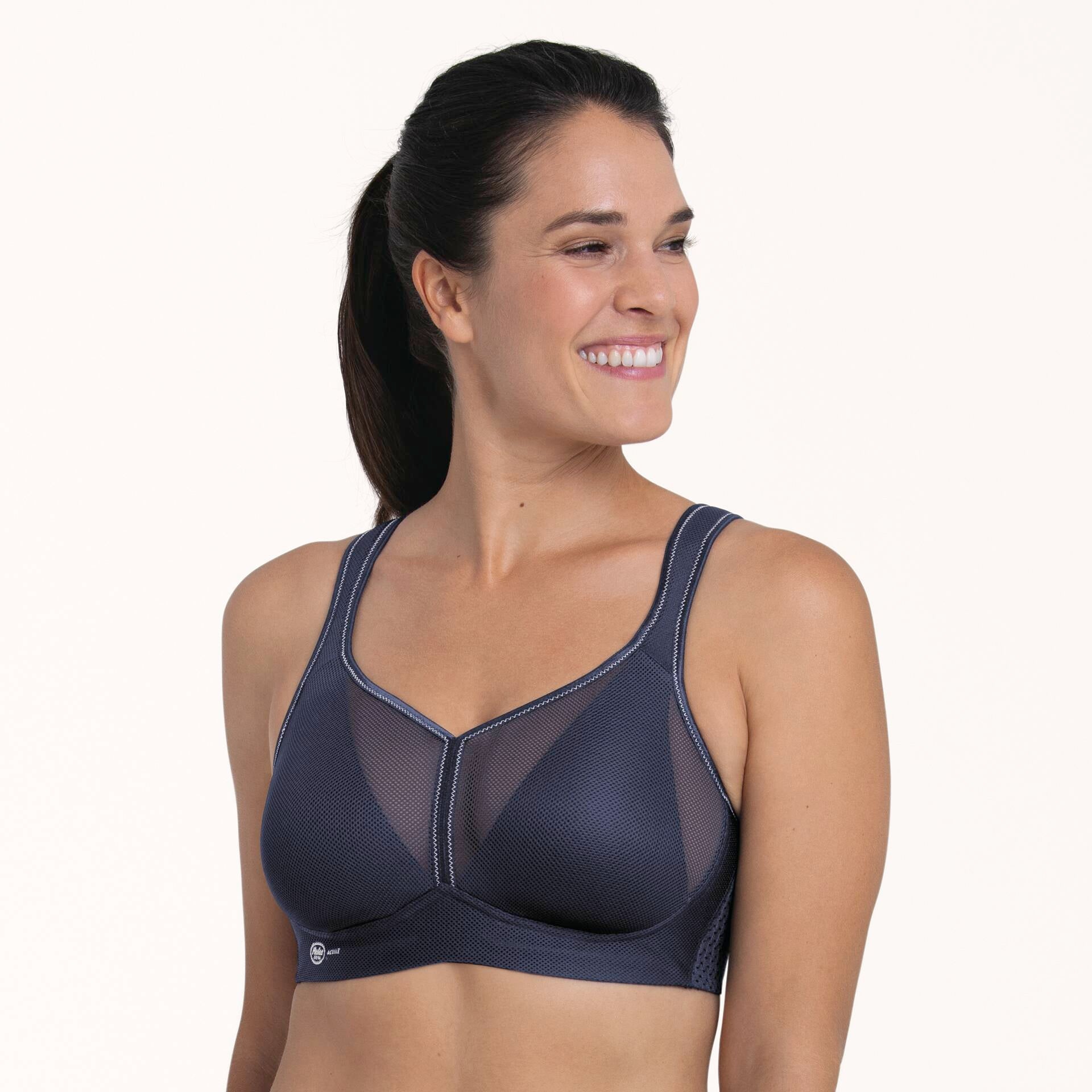 Air Control Blue Iris Reggiseno Sportivo Con Coppe In Schiuma Deltapad 5544