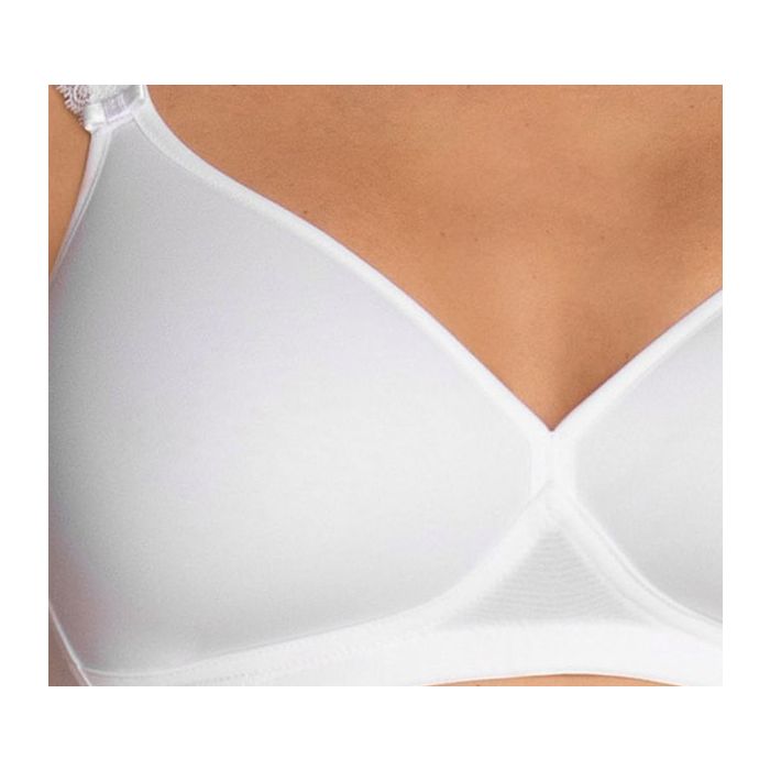 Selma Reggiseno Senza Ferretto Coppe Spacer Traspirante Bianco 5631
